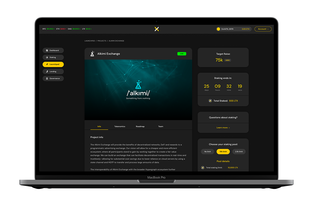 Lattice Dashboard